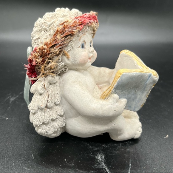 1997 DREAMSICLES "The Good Book" by Kristin Cast CHERUB w/ HOLY BIBLE #DC361 - Picture 4 of 9